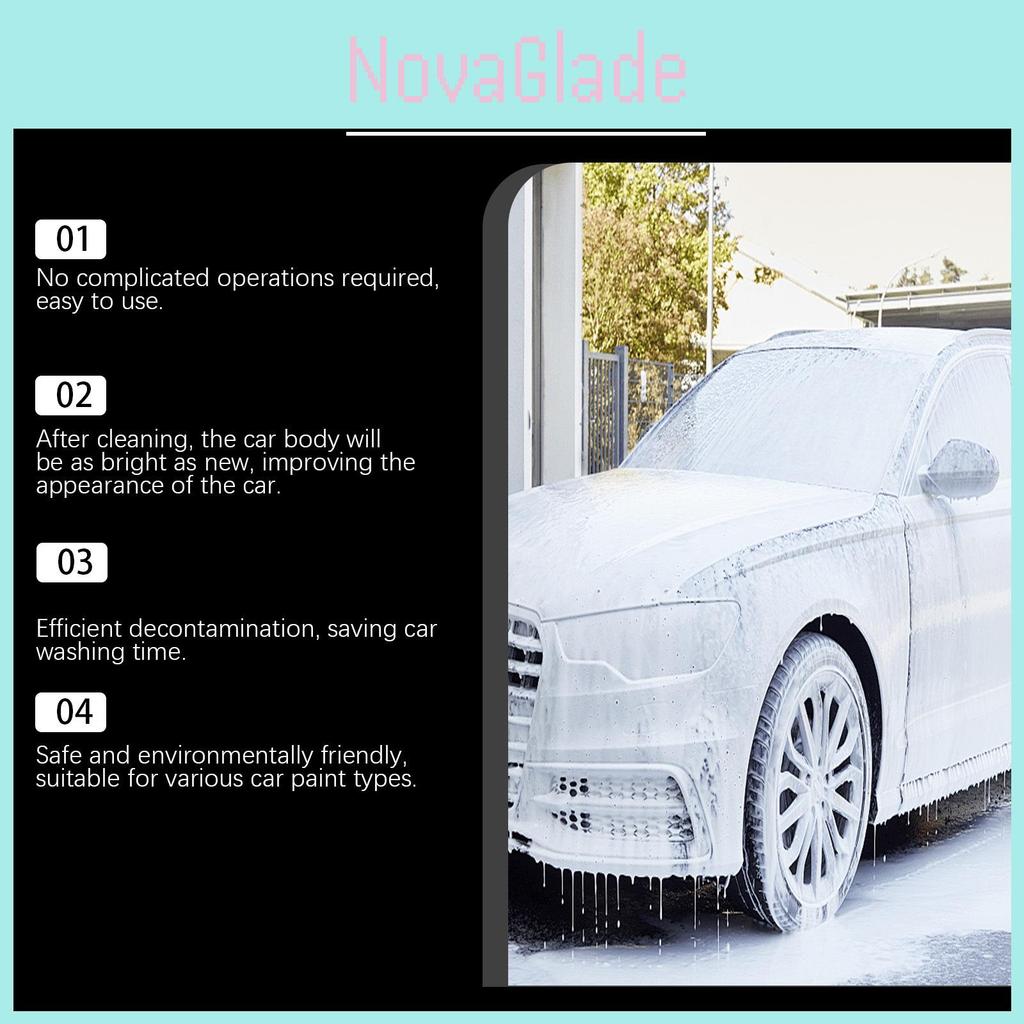 Rayhong Car Wash Foam Cleaner With Powerful Stain Removal For Home Use 100ml Sponge And Towel Included