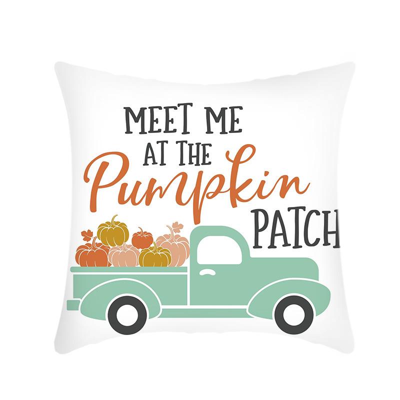 Feiertag Thanksgiving Kissenbezug Plüsch Bedruckt Sofa Wohnzimmer Bett Büro Kissenbezug Enthält keinen Kissenkern