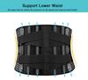Back Brackets on The Lower Back, 6 Breathable Back Support Belts, Non-slip Waist Support Belts and 16 Holes