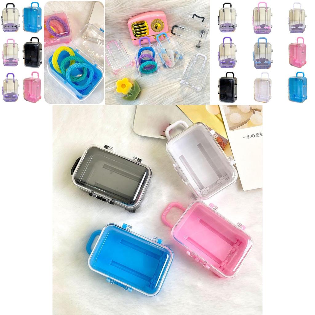 Charming European Style Mini Suitcase Candy Box With Durable Plastic Construction