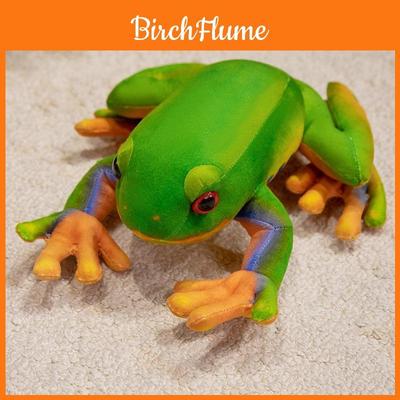 Plush Frog Toy With Pp Cotton Filling For Kids Playroom Decor