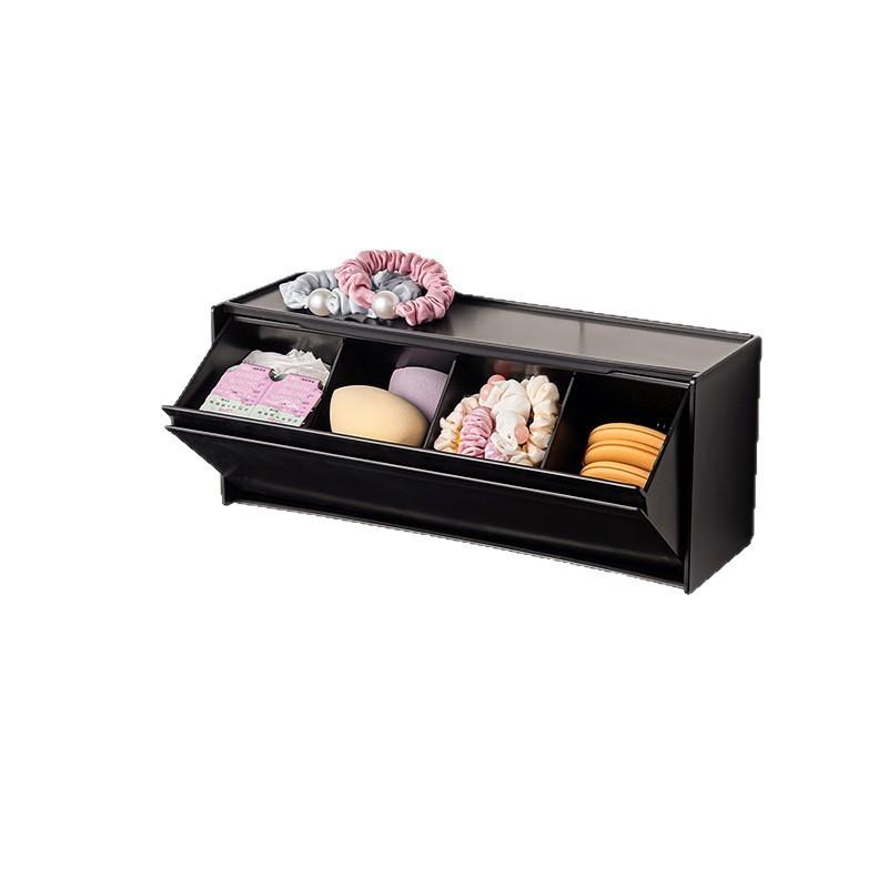 Rectangular Magnetic Storage Box With Lid For Kitchen And Bathroom Organization
