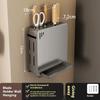 Estante Montado en Pared Estante de Almacenamiento para Especias Accesorios de Cocina Estante Soporte para Cuchillos de Cocina Colgador Estante Organizador de Estantes