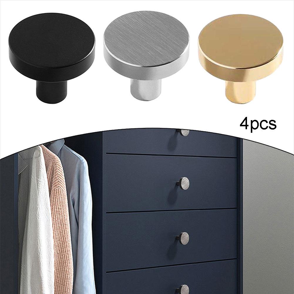 Round Cabinet Pulls Drawer Handle Single Hole Metal Handle Cabinet Drawer Knobs Kitchen Cupboard Door Furniture Hardware