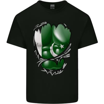 Fitnessstudio Die Pakistan Flagge Gerissene Muskeln Effekt Herren Leichtes Baumwoll-T-Shirt Unisex T-Shirt