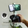 Rotating Dual Hot Shoe Phone Clip with Fill Light & Tripod Support