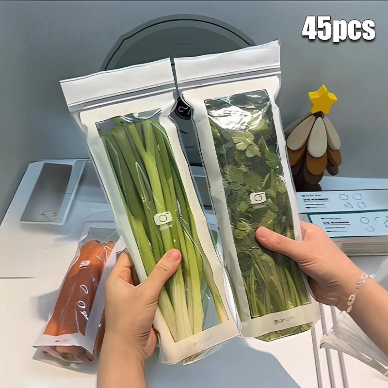 Fruits Vegetables Fresh-keep Bags Reusable Refrigerator Storage Bags Thickened Leakproof Containers Kitchen Sealed Packaging Bag