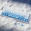 Snow Seal Theme Keycaps PBT 74 Key Set Original Height Side Printed Translucent for 60 61 65 67 Mechanical Keyboards