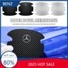 For Benz GLC GLK 4PCS Car Door Handle Protection Sticker Emblem Car Styling for Mercedes Benz A C E GLC Clase CLA X253 W203 W204