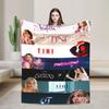 Soft BlanketKids Adult Camping Singer TINI STOESSEL Futtura Album  Throw Blanket Flannel Bedspread Couch Chair Sofa Bed Funny