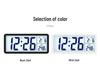 Nordic Large Screen Digital Wall Clock with Temperature & Humidity Display, Silent Operation, LCD Night Light