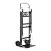2 in 1 Folding Hand Truck, 226.9 kg Load Capacity for 4-Wheel Mode, Convertible Hand Truck Dolly with Wheels & Adjustable Handle, Portable Trolley