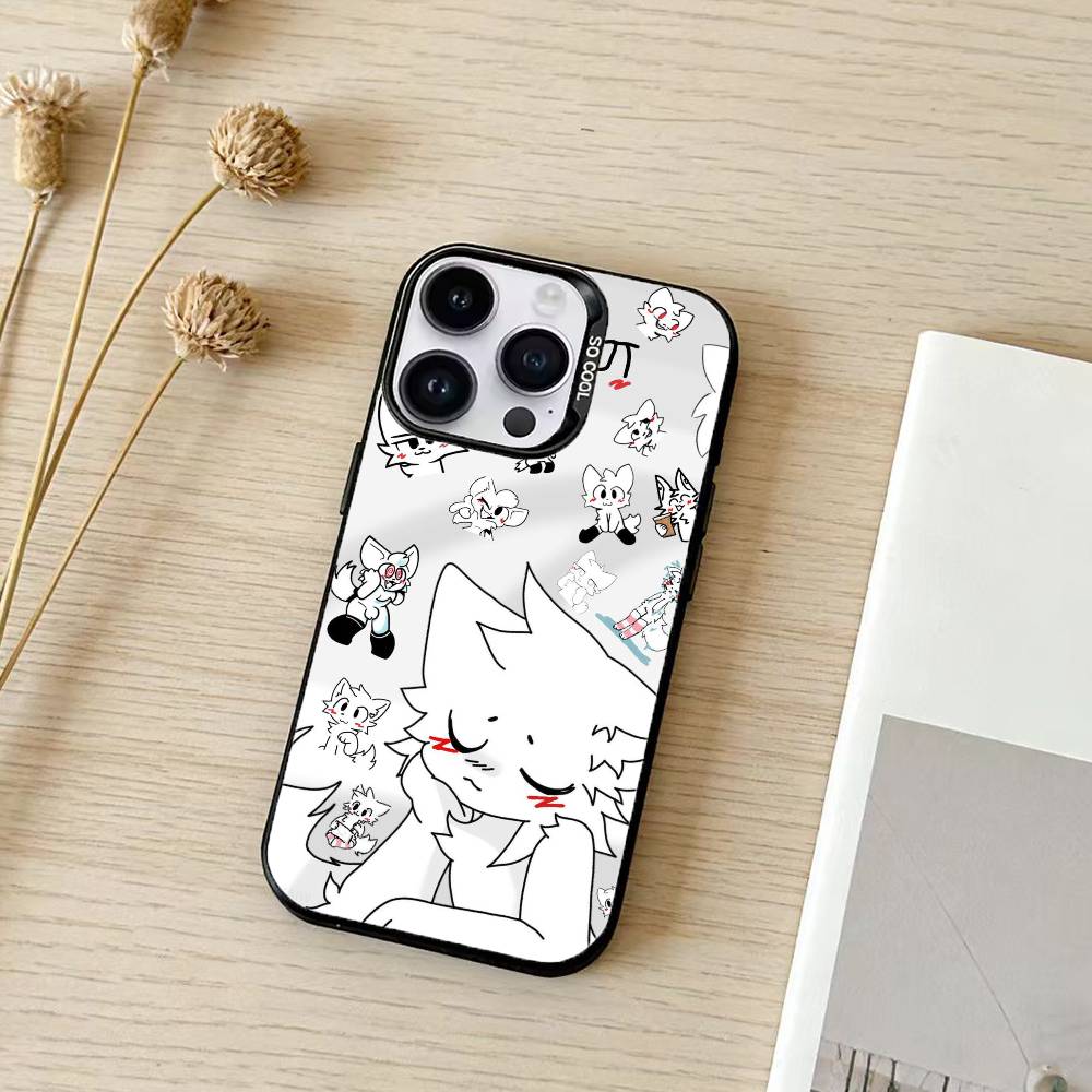 boykisser wallpaper Phone Case For iPhone 17,16,15,14,13,12,11,Pro Max,Plus Candy Silver Cover iPhone15plus