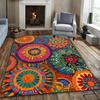 1pc Vibrant Mandal Patterned Area Carpet, Large Area Carpet, Suitable for Bedroom/ Study/ Living Room/ Hotel/ Restaurant/ Shopping Mall/ Tea
