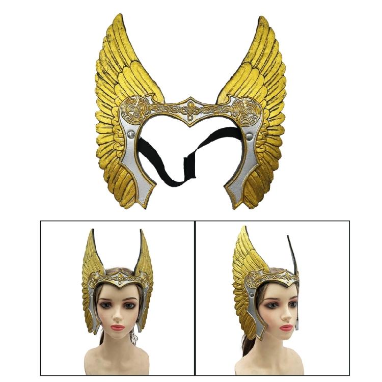 Valkyrja Warriour Headband Norses Warriour Headband Valkyrja Hair Accessories Halloween Vikinges Costume with Elastic Band