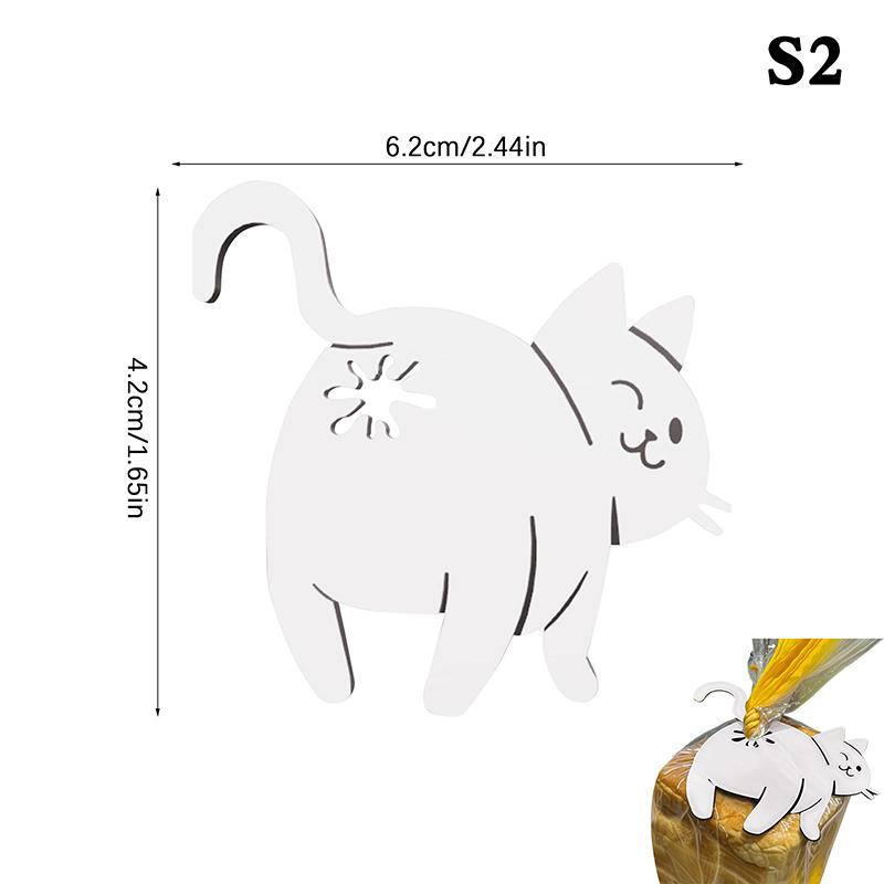 Funny Cat Butt Bread Clip 3D Printed Bag Clip Bag Holder Novelty Kitchen Gadget For Cat Lovers Food Storage Home Decor 1/2/3Pcs