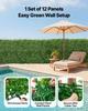 Artificial Plant Wall, 12PCS 50.8 x 50.8 cm Artificial Boxwood Panels, Sun Protection Greenery Backdrop Privacy Hedge Fence, Fake Grass Screen for