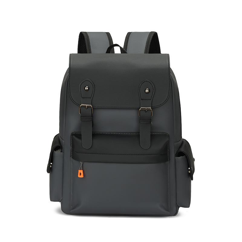 Men's Casual Travel Backpack, Fashionable and Casual Women's Backpack, Water-resistant Leather Men's Computer Bag