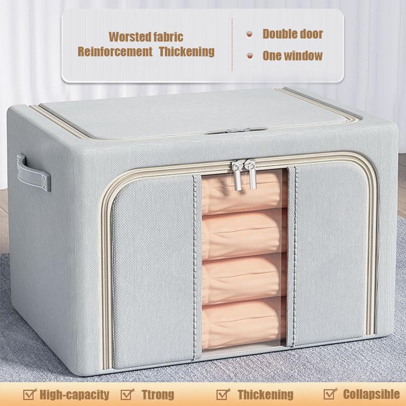 

Складной органайзер для одежды из ткани Оксфорд, одеяло, гардероб, водонепроницаемый ящик для хранения одежды большой емкости 24L 40x30x20cm