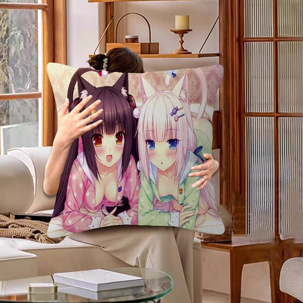 

Cartoon Nekopara Pillow Anime Pillow Sofa Bed Head Pillow Cover Cushion Cover 45x45 Cm Fashion 30x30cm