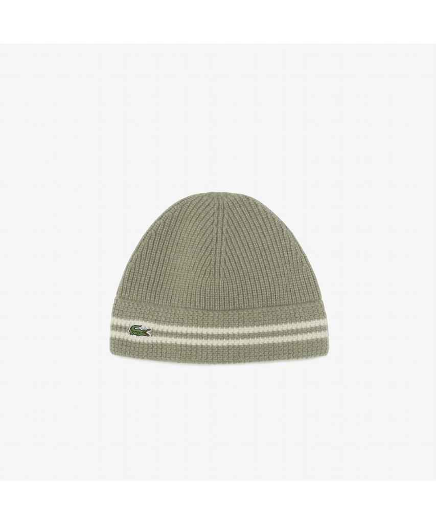 LACOSTE Unisex Round Wool Knit Hat Rb446E-55N E9F