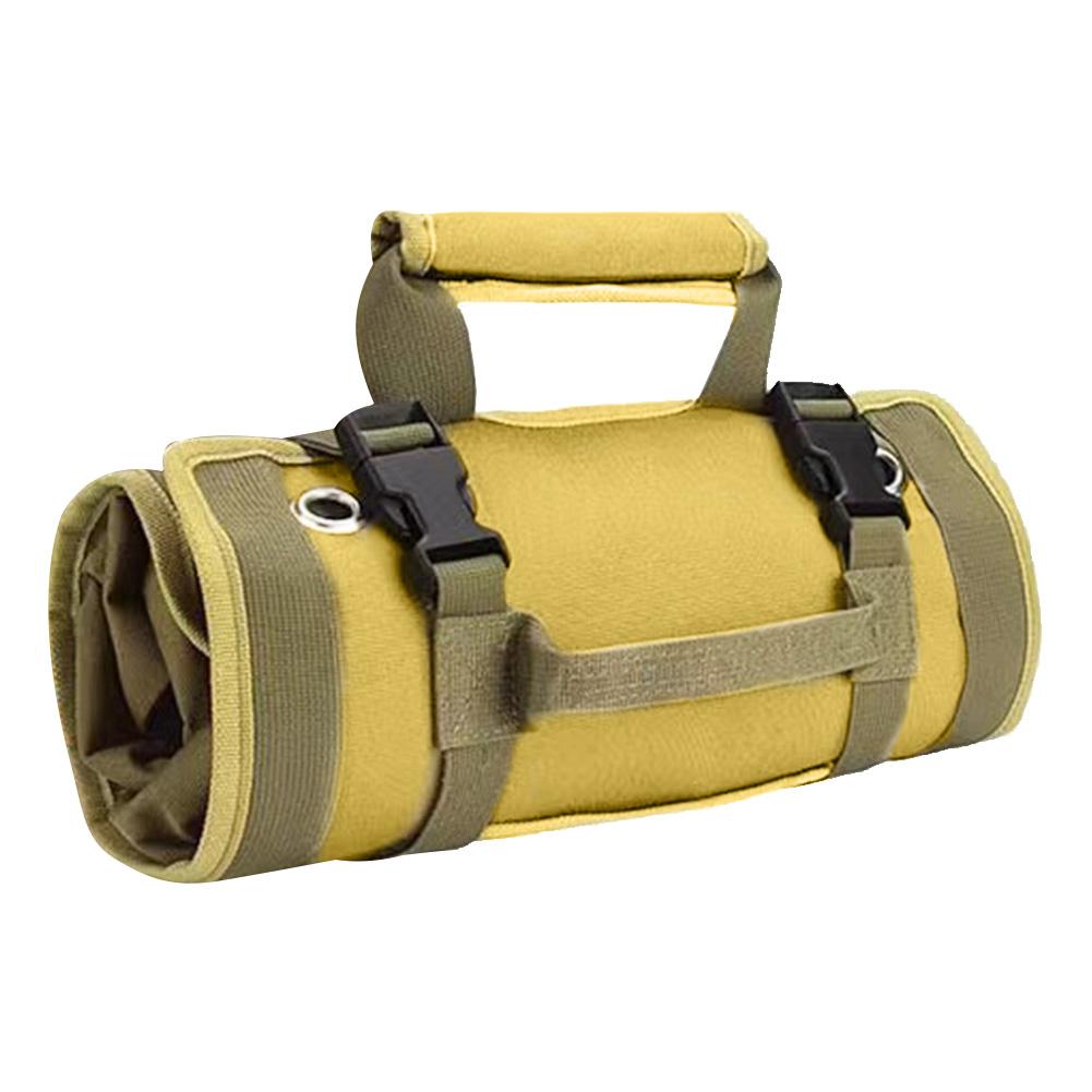 Multi-Pocket Tool Bag Portable Roll Up Tool Bags Oxford Cloth Hardware Tools Pouch Space-Saving Tool Organizer Carrier Bag