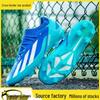 Messi High-Cut Football Shoes: Youth & Adult Training, Long Spikes, Non-Slip