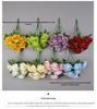 Artificial Dutch Rose Bouquet: 10 Heads for Wedding Hall & Bride's Decoration