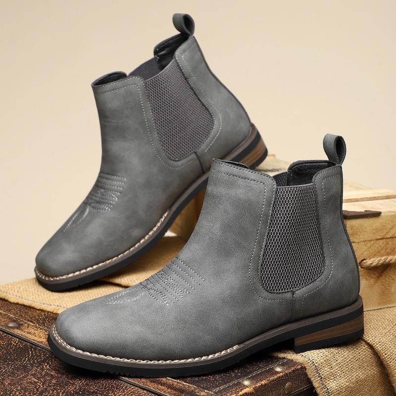 Luxuriöse Herren Chelsea Boots Mode Handgefertigte Lederstiefel Britischer Stil Hoher Stiefel Marke Lässige Kleiderstiefel für Herren Botas2025
