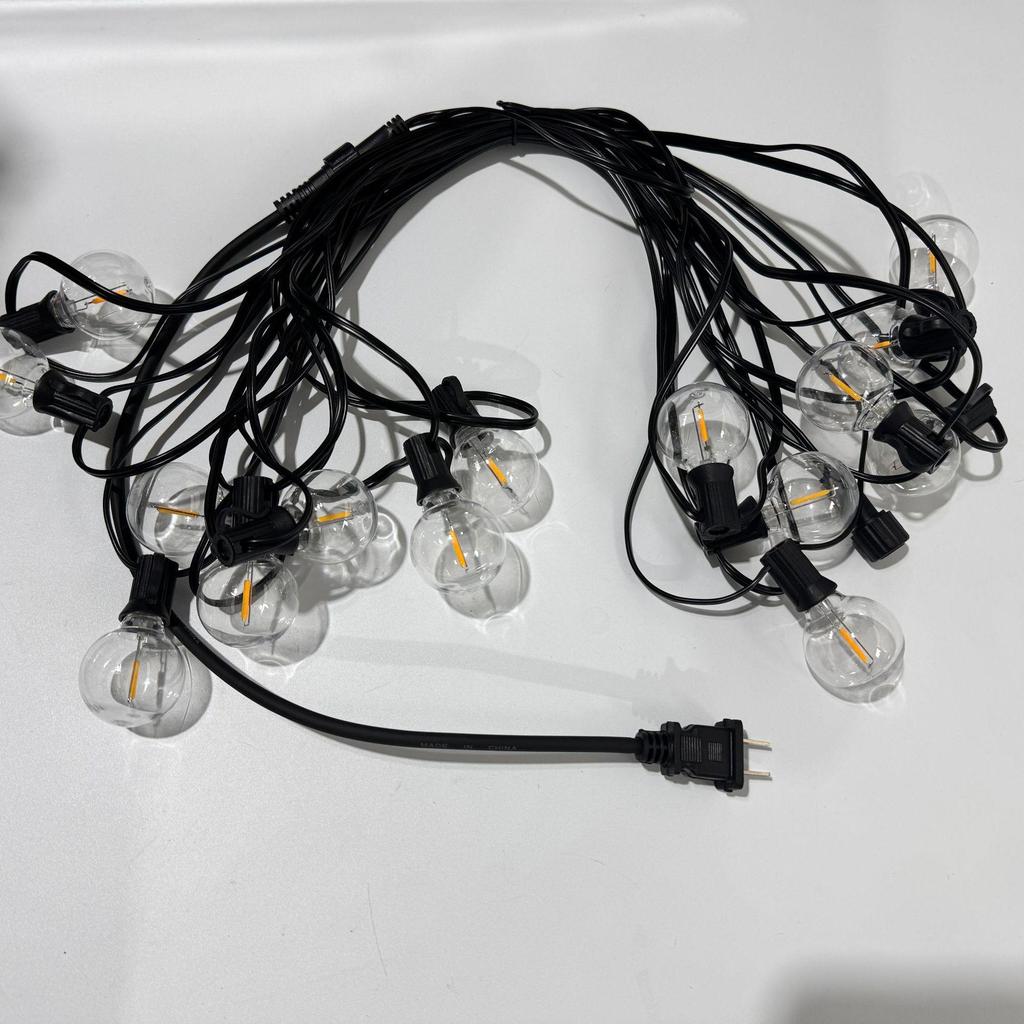 Waterproof G40 Solar Garden String Lights for Outdoor Decoration and Camping