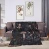Dreamy Forest Mushroom Blanket  Warm Comfortable Plush Bedding Throws For Bedroom Travel Flannel Bedspread Bed Cover