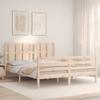 VidaXL Bed Frames with Headboard 160x200 Cm Solid Wood 3194126