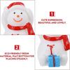8pcs Mini Fairy Snowman Figurine Miniature Snowman Figurines Resin Snowman Ornament Xmas Party Favors for Christmas Party Desktop Decoration -Yx