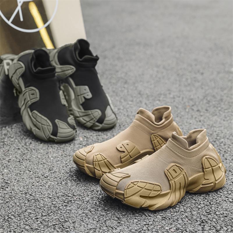 Men Shoes Breathable Men's Sneakers Comfortable Tenis Outdoor Slip On Walking Sneakers Sock Jogging Shoes Size 45