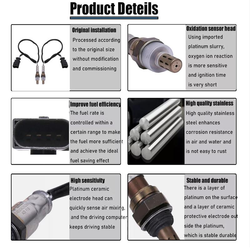 4pcs New Upstream Downstream Lambda Sensor  For Lincoln MKZ MKX Ford Edge Fusion Mazda CX-9 2007 2008 2009 2010 O2