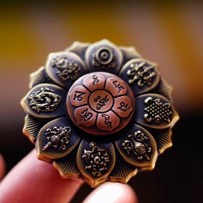 EDC Stress Release Sorgfältige Verarbeitung Stabile Struktur Buddhismus Fidget Spinner Spielzeug