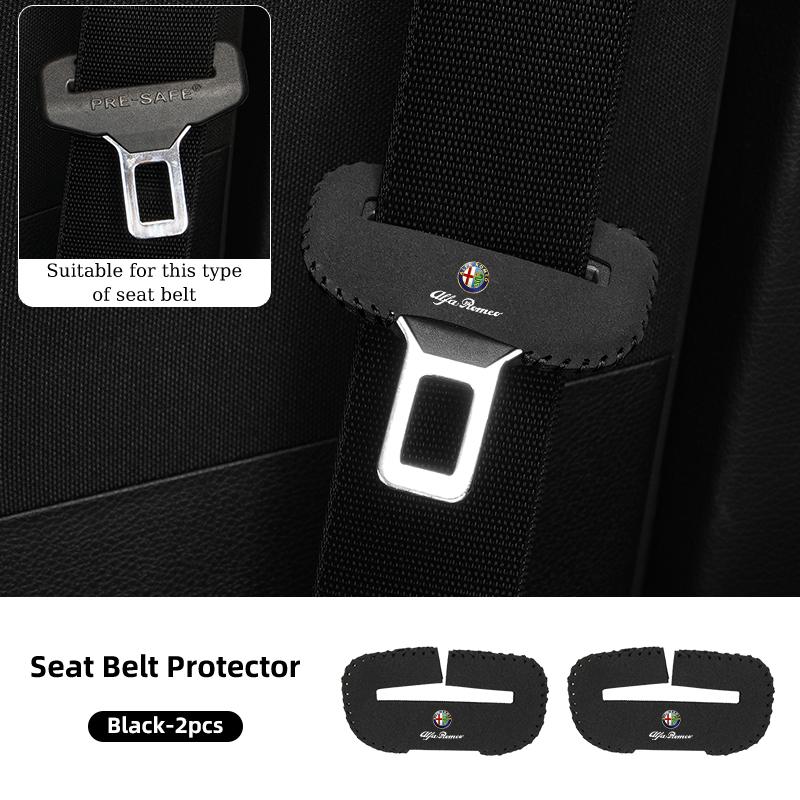 2026 Hot Sticker Car Seat Belt Clip Protector Seatbelt Buckle Plug Protective Cover For Alfa Romeo Giulietta GT 159 147 156 Mito