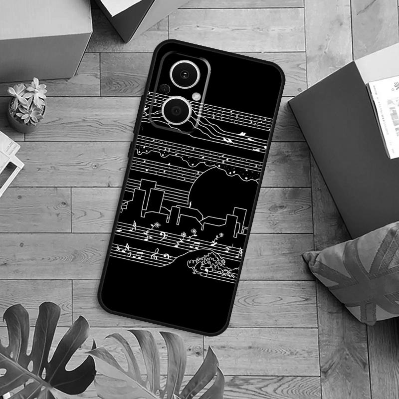 Music Score Musical Notes Case For OPPO Reno 14F 13F 12F 10 11 12 13 14 Pro 7 8 Lite OPPO Find X9 X8 X6 X5 Pro Cover