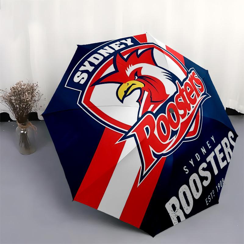 Sydney Roosters Automatic Opening and Closing, 8 rib Structure Portable Umbrella, Suitable for Men and Women in All Seasons Perfect Gift fo