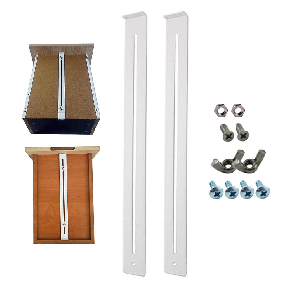 

Drawer Bottom Support Heavy Duty Quick Release Hardware Drawer Replacement Support Bracket for Reinforcing Repairing Wooden MDF Metal