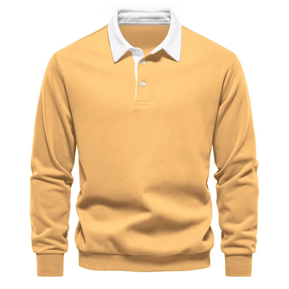 Neue Herbstmode Design Polokragen Sweatshirts für Herren Freizeit- und Gesellschaftskleidung Hochwertige Baumwoll-Herren-Sweatshirts