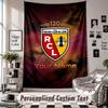 Wall Hanging Tapestry With Custom Name & Text, racing club de lens Decorative Tapestry For Bedroom