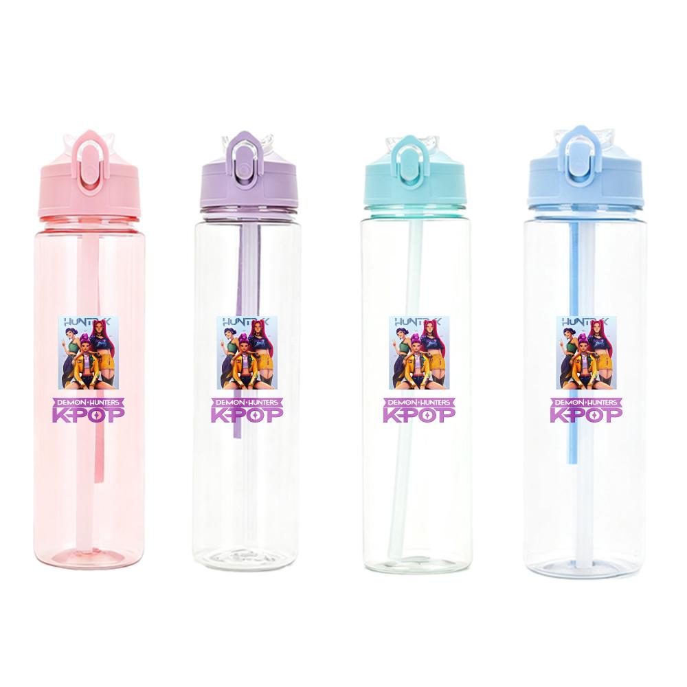 Anime Kpop Demon Hunters Character Water Cup Big Capacity Outdoor Portable Drinking Bottle Present designed for Boys plus Girls