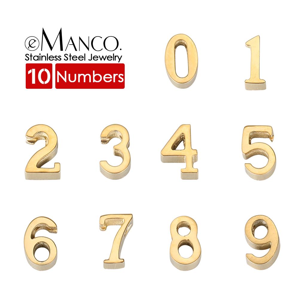 EMANCO Wholesale Stainless Steel DIY Designer Charms Gold Color Necklace Pendants Jewelry Making Supplies Makeup Accessories