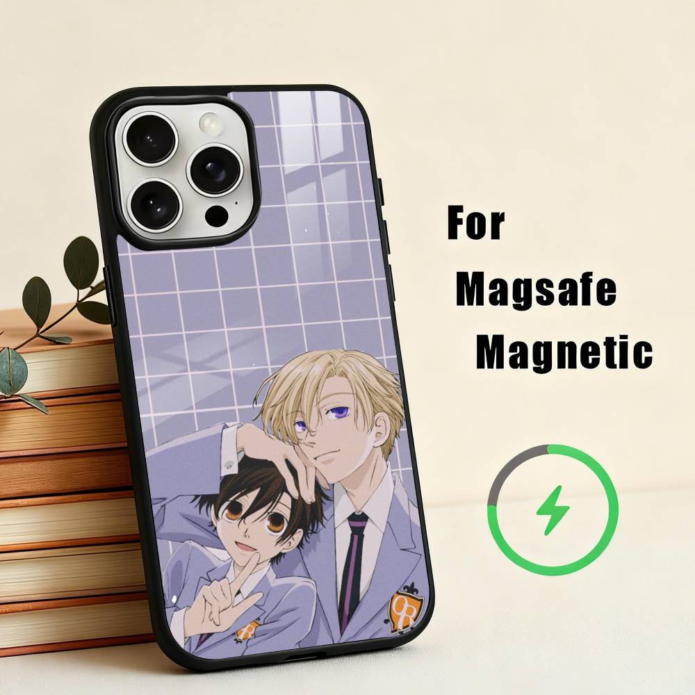 O-Ouran High School Host Club  Phone Case For iPhone17,16,15,14,13,12,11 Plus,For Magnetic Wireless Charge Cover