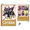 Sunstar Stationery Jujutsu Kaisen Campus Caderno Pontilhado S2691574, Pautado, Pauta B, Pacote com 5