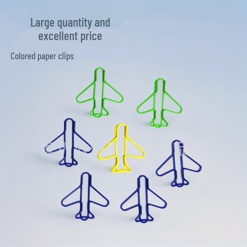 Assorted Color Specialty-Shaped Paper Clips - Multiple Sizes, Plastic-Coated 1.2*32*35 розы красного