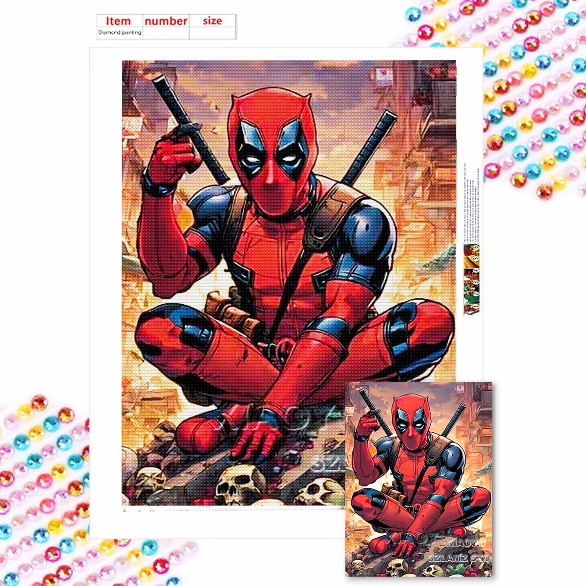 

Наборы для алмазной вышивки 5D DIY для взрослых, наборы с полными круглыми кристаллами для начинающих для украшения стен дома Round 20x30cm