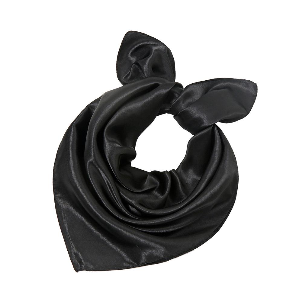 Children's Candy Color Satin Scarf - Solid Color Imitation Silk for Performances