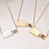 Electroplating Personalized Necklace Drawer Style Locket Pendant Fashion Necklace  Dress Up
